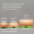 IMPODIO Box studio panorama ukuran A2 (45 x 32 cm) - tampak samping