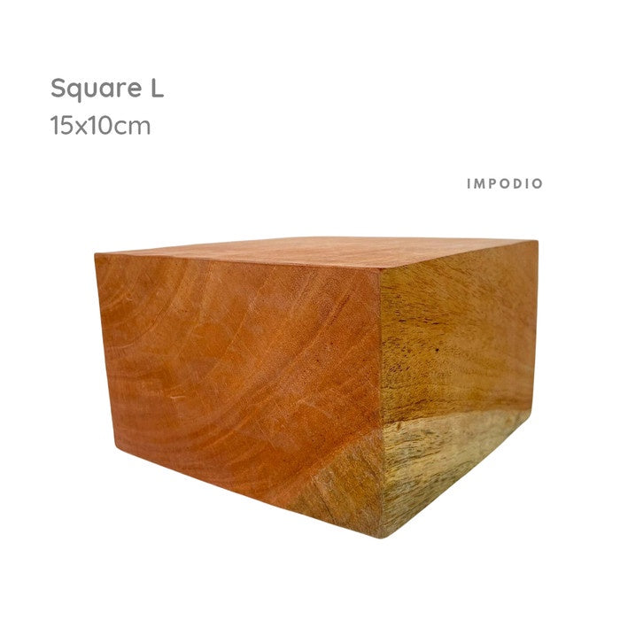 IMPODIO Podium kayu mahoni - kubus balok properti foto produk