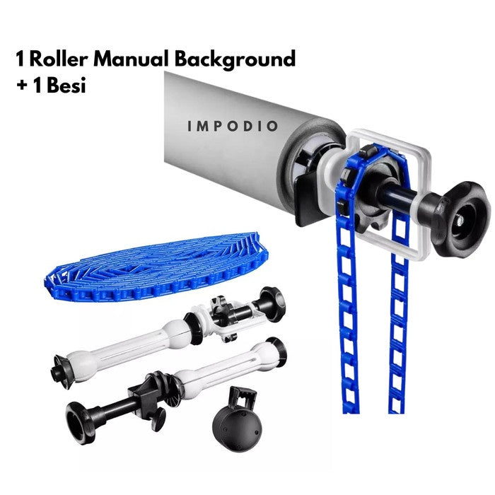 IMPODIO Hanging Backdrop / Kerekan 1 Roller Manual Background - Expander Backdrop