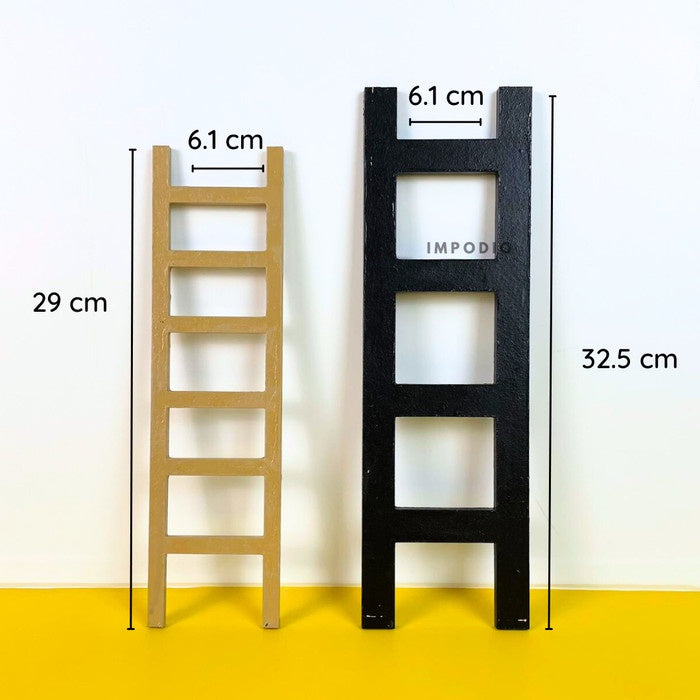 IMPODIO Tangga Kayu Props Properti Fotografi - Ukuran 29 dan 32 cm
