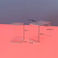 IMPODIO Ice cream display holder etalase clear akrilik fotografi - tampak samping