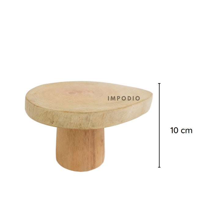 IMPODIO wooden stand cake props foto / tier tatakan kayu kue cupcake