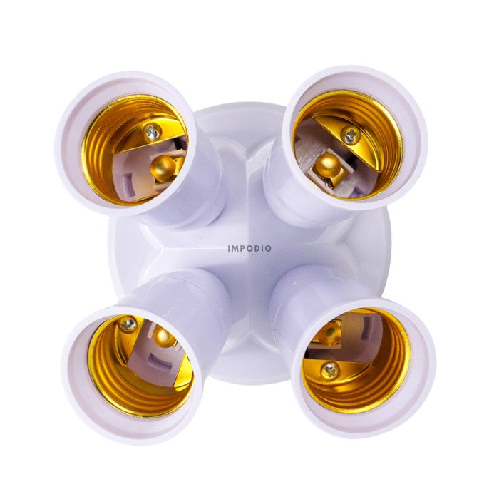 IMPODIO 4 socket led softbox adapter - ubah single socket 4 socked LED
