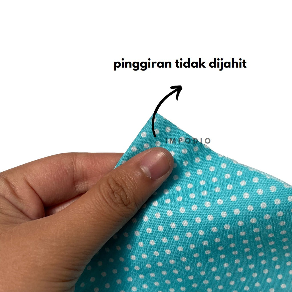 IMPODIO [PAKET 6pcs] napkin polkadot kain piknik - props foto - detail produk
