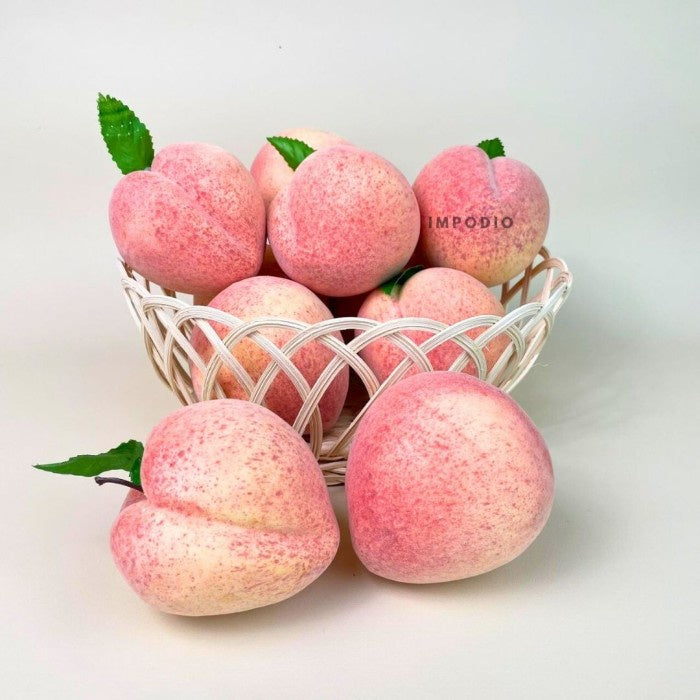 IMPODIO Peach artificial - Buah plastik palsu - properti Fotografi