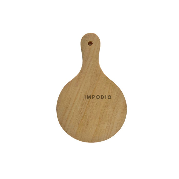 IMPODIO Talenan bulat untuk pizza cutting board diameter 15 dan 18cm piring kayu