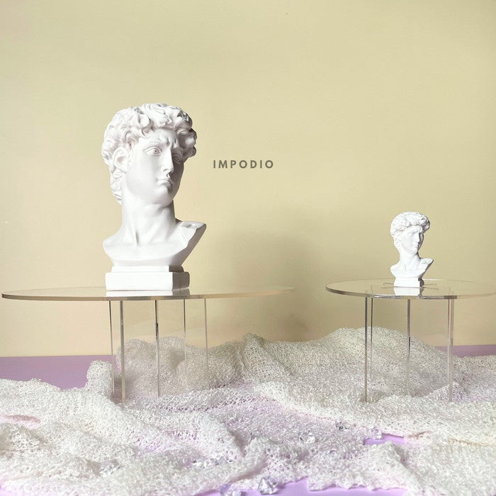 IMPODIO Arcylic stand cake transparan - tatakan kue tempat display