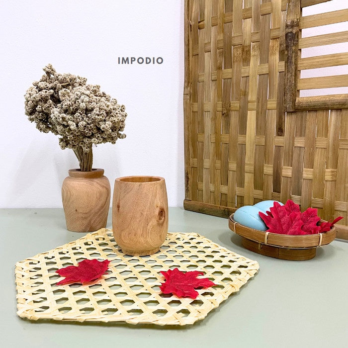 IMPODIO Bamboo Window - Props fotografi, bambu asli - dalam penggunaan