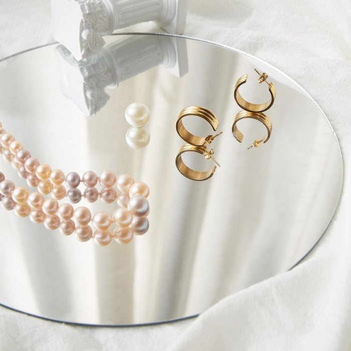 IMPODIO cermin round 14cm akrilik backdrop photo studio