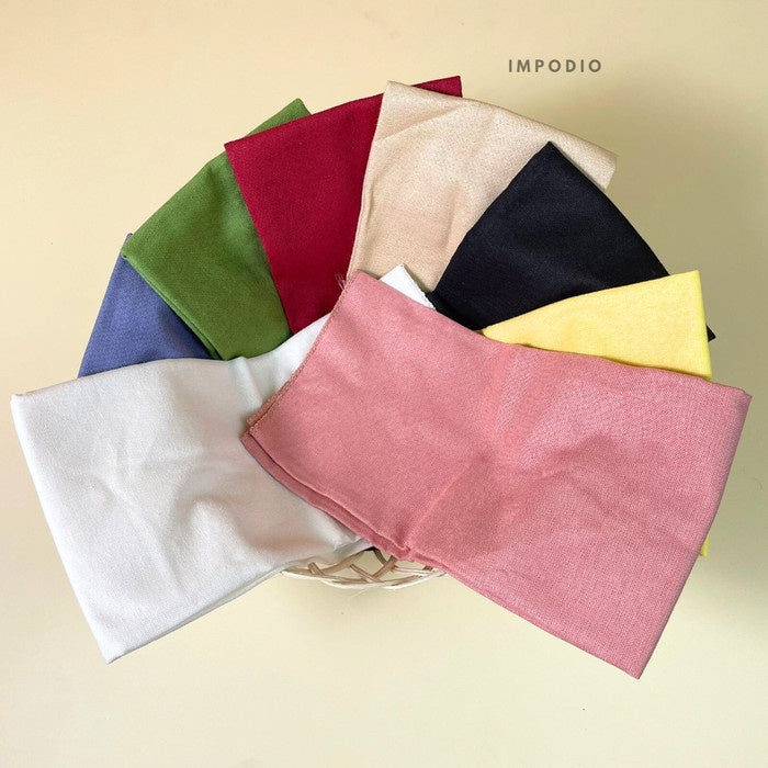 IMPODIO Linen napkin plain color - kain linen warna polos - props