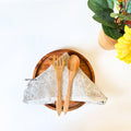 IMPODIO Napkin tenun etnic uk 50x50cm - Props foto studio - background putih