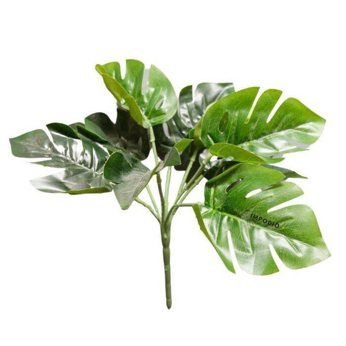 IMPODIO Mini Pohon monstera - montsera artficial 7 tangkai - Properti foto