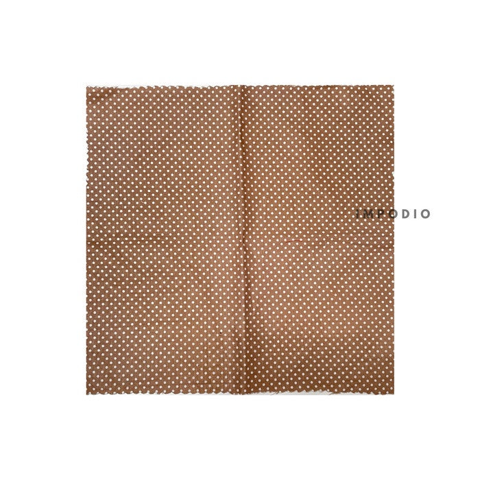 IMPODIO [PAKET 6pcs] napkin NUDE coklat kain piknik - props foto