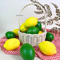 IMPODIO Buah Lemon palsu full size – artificial lemon Props - tampak samping