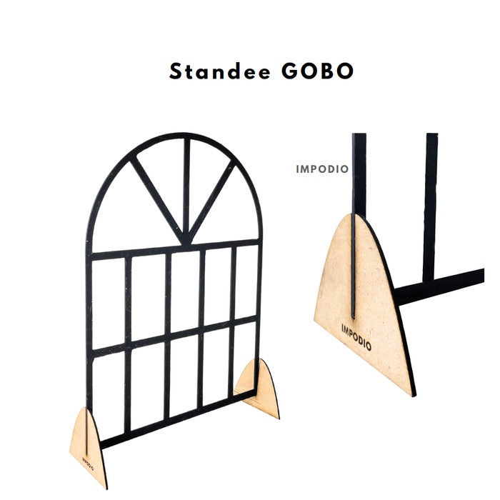 IMPODIO Standee - Stand GOBO uk 10x8cm - Peyanggah alas