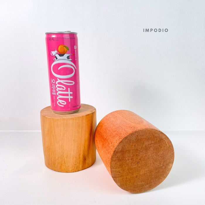 IMPODIO Podium kayu mahoni - kubus balok properti foto produk