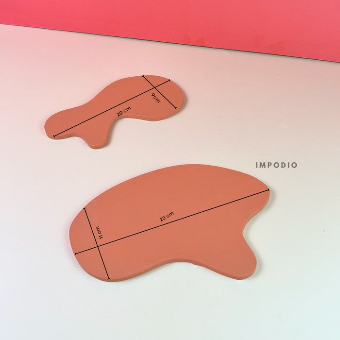 IMPODIO Tatakan bentuk abstrak - Photo Props aesthetic kayu 5 warna