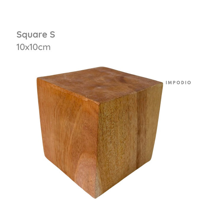 IMPODIO Podium kayu mahoni - kubus balok properti foto produk