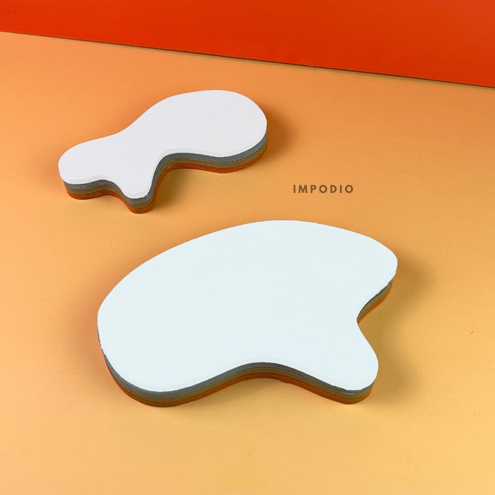 IMPODIO Tatakan bentuk abstrak - Photo Props aesthetic kayu 5 warna