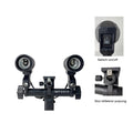 IMPODIO Dual lamp holder socket E27 adjustable good quality - background putih
