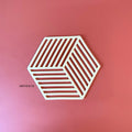 IMPODIO Coaster Alas Rubber Anti Panas - black and white - lifestyle