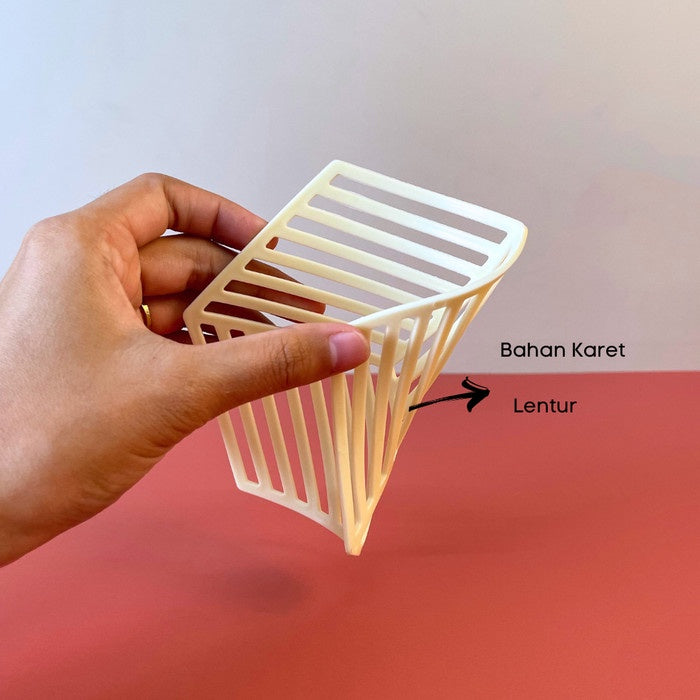 IMPODIO Coaster Alas Rubber Anti Panas - black and white - dalam penggunaan