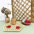 IMPODIO Bamboo Window - Props fotografi, bambu asli - tampak samping