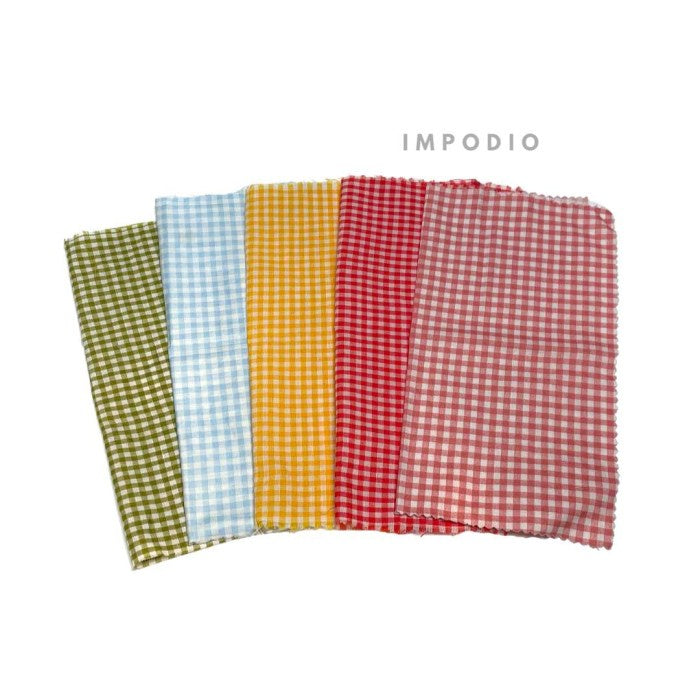 IMPODIO [PAKET 5pcs] napkin PASTEL square kain piknik props foto