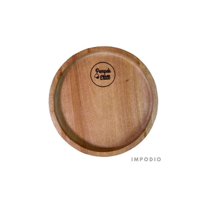 IMPODIO Nampan kayu Bulat D-20cm - Custume Grafit props