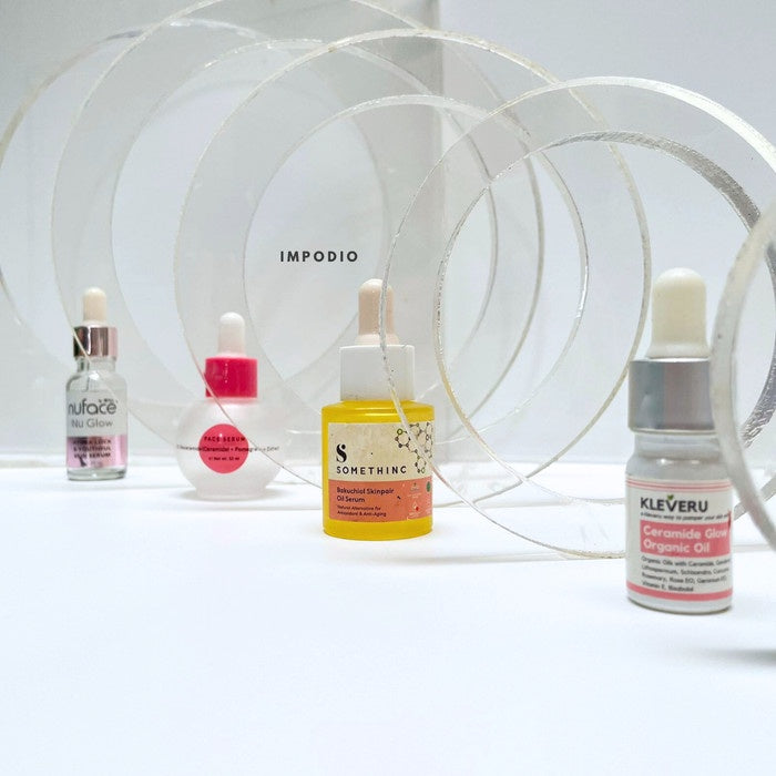 IMPODIO Akrilik Geometry - 1 Set Kotak dan Lingkaran Geometri