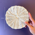 IMPODIO coaster rotan bulat anyaman - props tatakan food photo - foto 9