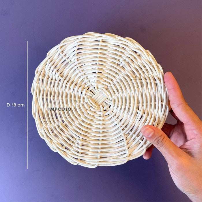 IMPODIO coaster rotan bulat anyaman - props tatakan food photo - foto 9