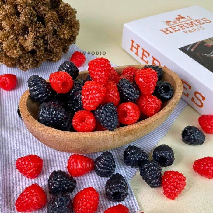 IMPODIO Rasberries Palsu (Fake Raspberry) / Buah palsu Props