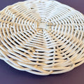 IMPODIO coaster rotan bulat anyaman - props tatakan food photo - background putih