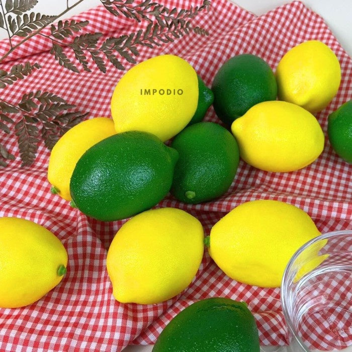 IMPODIO Buah Lemon palsu full size / artificial lemon Props