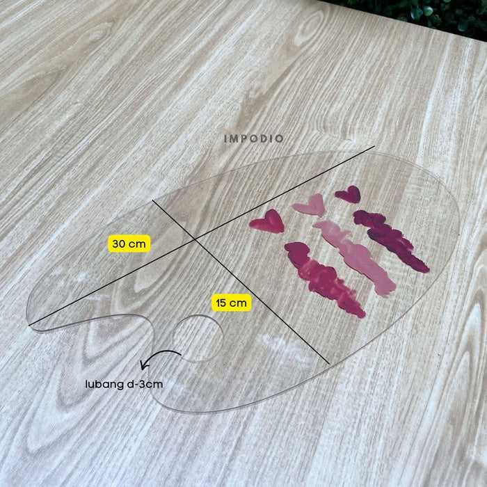 IMPODIO Pallete Acrylic - tatakan lukis props foto produk