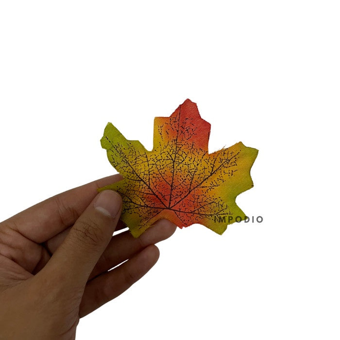 IMPODIO 12pcs daun maple palsu - artifial props properti fotografi