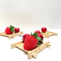IMPODIO mini bamboo coaster – bambu tatakan kayu gelas teh props foto - tampak samping