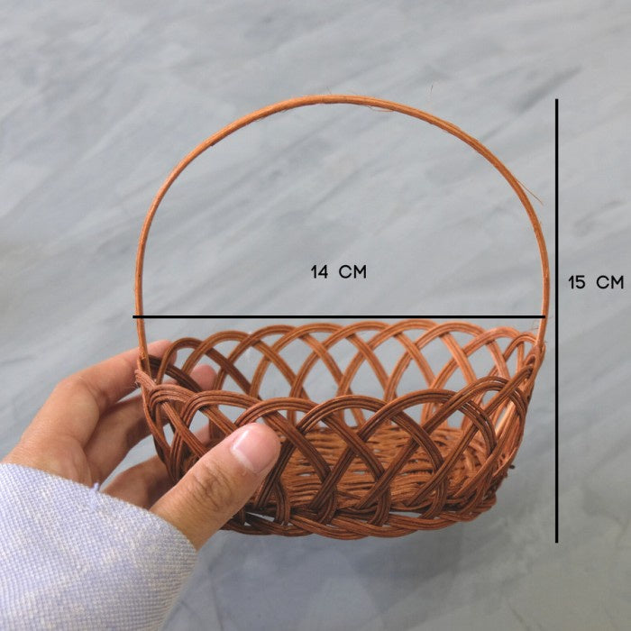 IMPODIO Mini rantang parcel bambu / keranjang rotan hampers