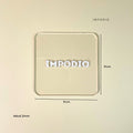 IMPODIO Engraved coaster akrilik kotak - tatakan gelas arcylic grafir - detail produk