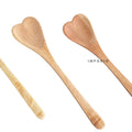 IMPODIO sendok kayu bentuk LOVE - love spoon Props foto - tampak samping