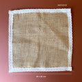IMPODIO Kain Goni Renda 11x11cm 30x30cm | Alas Foto Properti Makanan Kerajinan Fashion