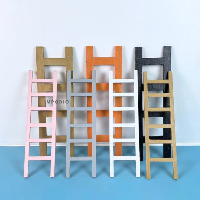IMPODIO Tangga Kayu Props Properti Fotografi - Ukuran 29 dan 32 cm