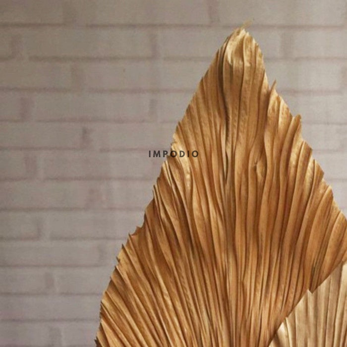 IMPODIO gold palm leaf / dried flowers gold mosntera props