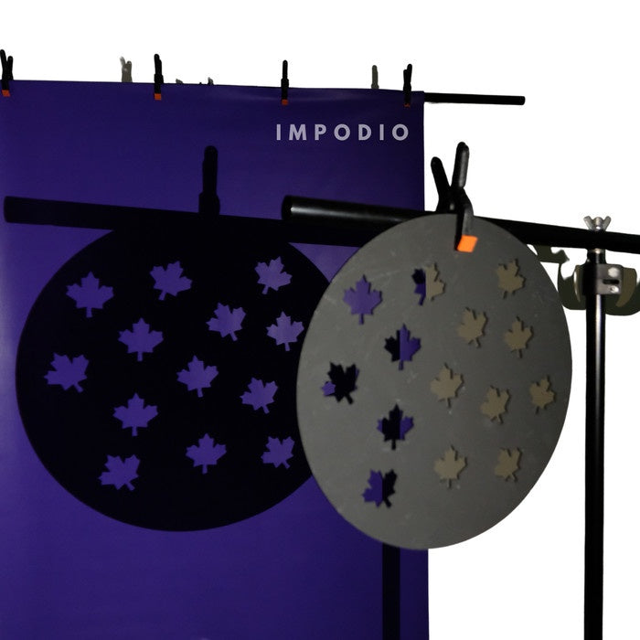 IMPODIO Lighting photo props gobo hitam bulat 30cm - pengatur bayangan - foto 9