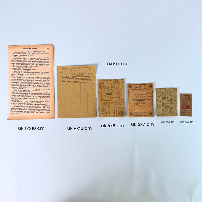 IMPODIO Kertas majalah jadul Paper vintage aesthetic Props foto jurnal - detail produk