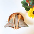IMPODIO Napkin tenun etnic uk 50x50cm - Props foto studio - dalam penggunaan