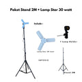 IMPODIO LED fill light tri star 30w dan 45w - Lighting studio foto - packaging