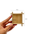 IMPODIO mini bamboo coaster – bambu tatakan kayu gelas teh props foto - detail produk