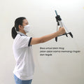 IMPODIO Tripod 3 in 1 FREE Holder HP Tinggi maksimal 120cm - background putih